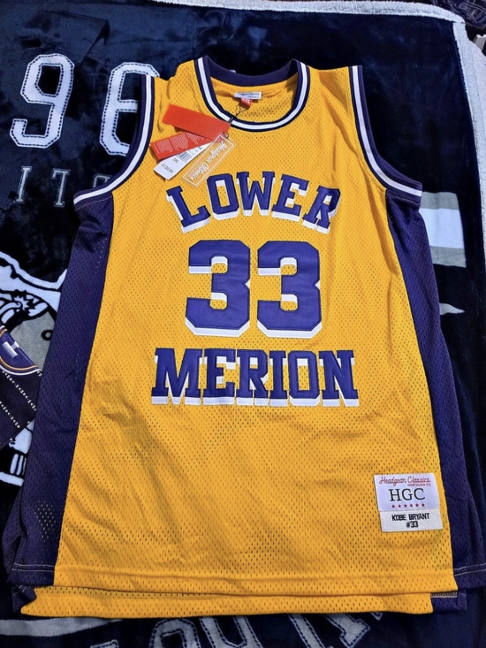 Headgear Classics Kobe Bryant Lower Merion Aces #33 Throwback Basketball Jersey
